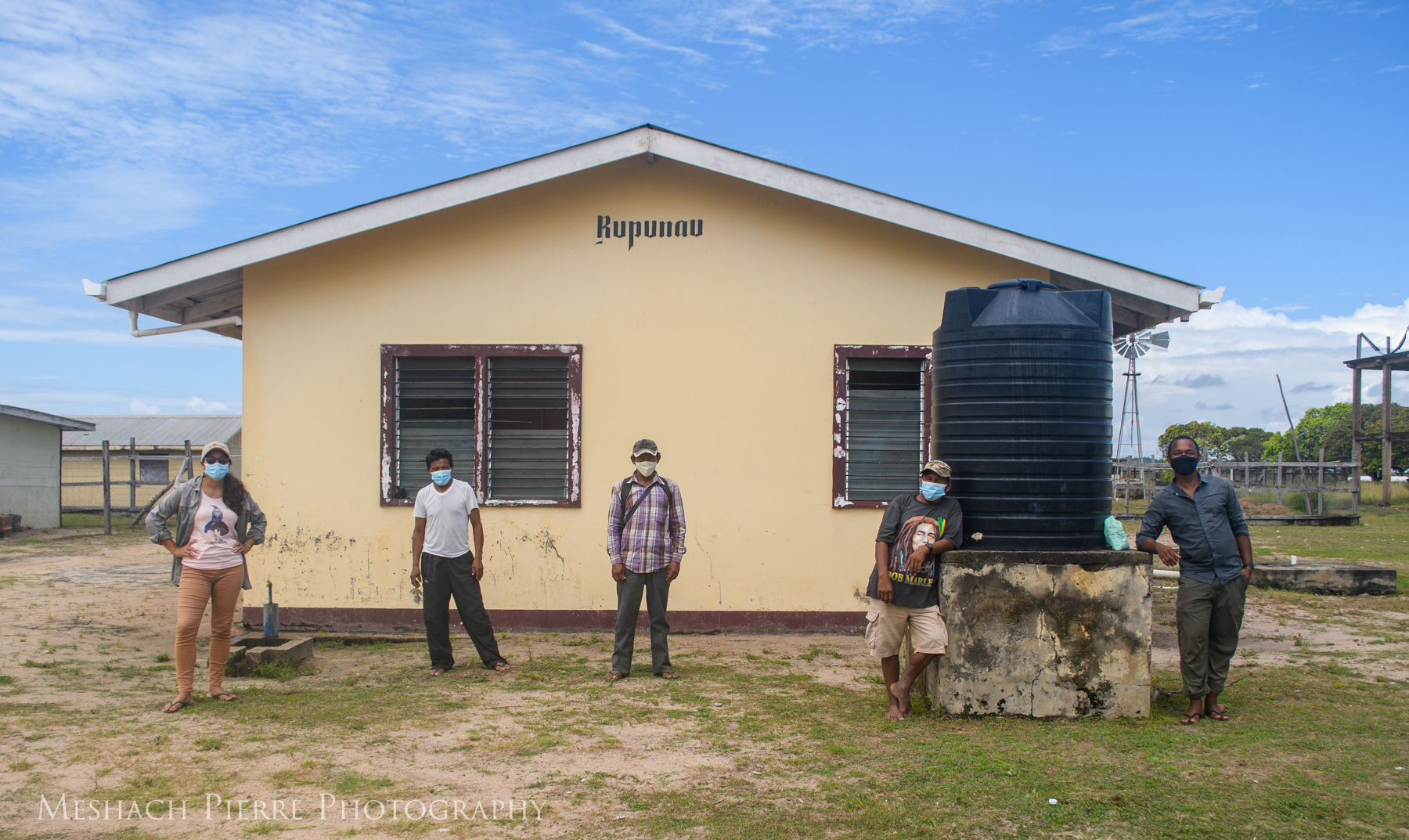 Human-jaguar conflict research team at Karasabai village