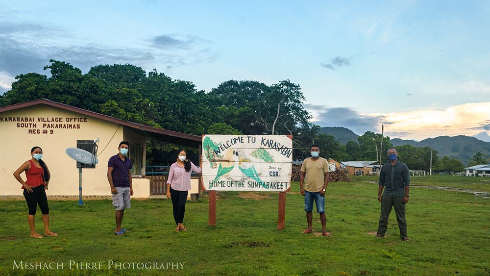 Human-jaguar conflict research team at Karasabai village